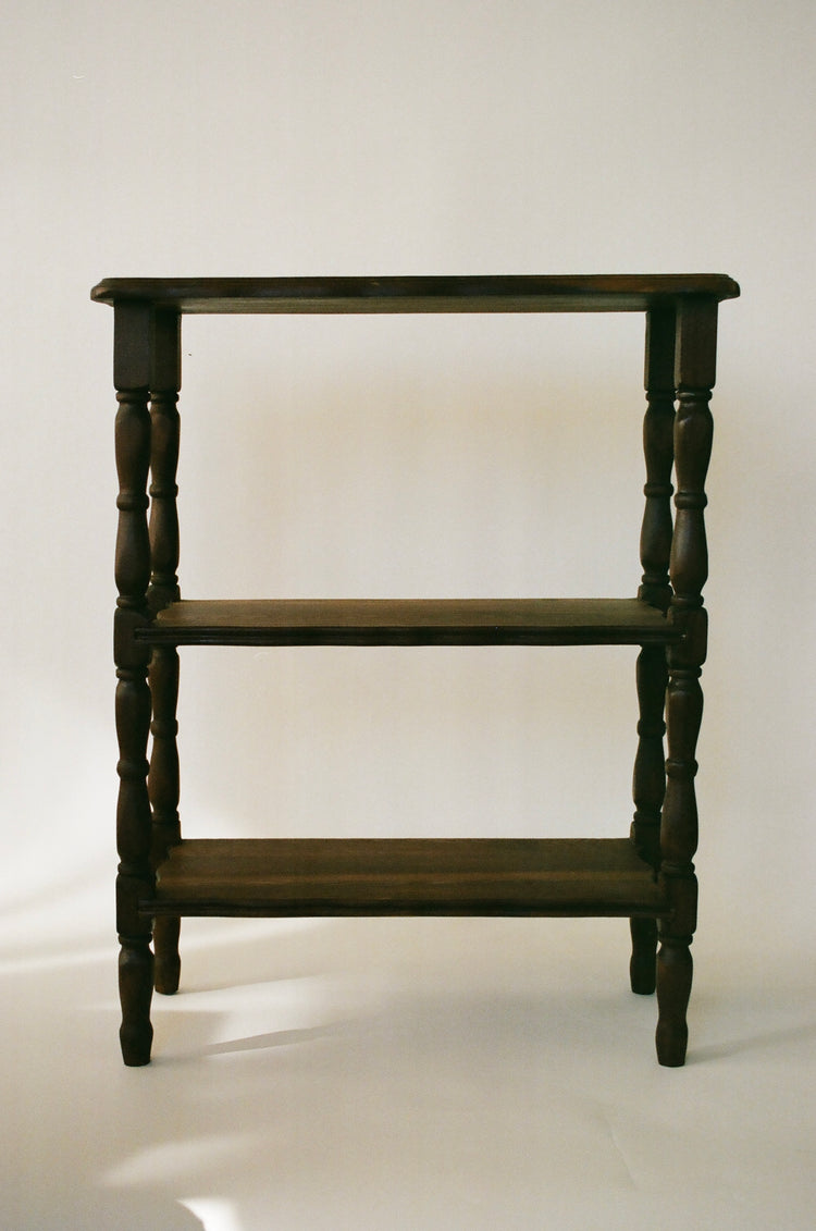 Vintage Three-Tiered Wood Etagere