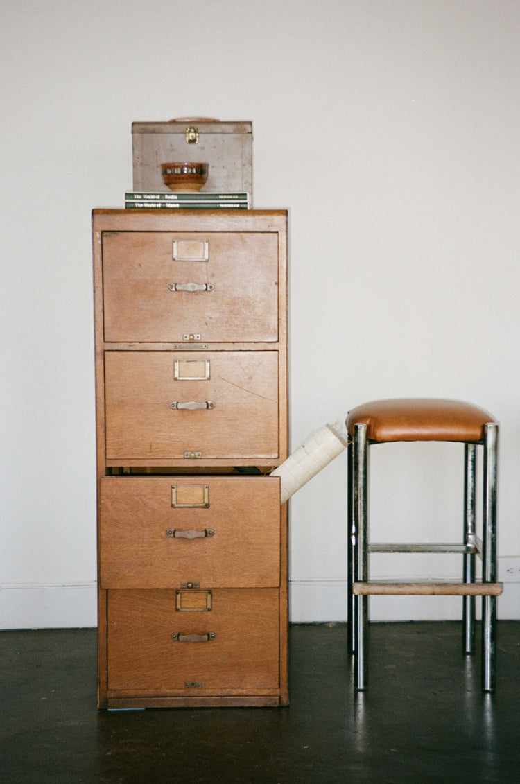Antique Oak Filing Cabinet
