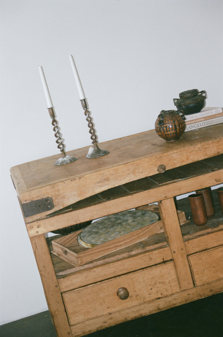Vintage Butcher Block Kitchen Island
