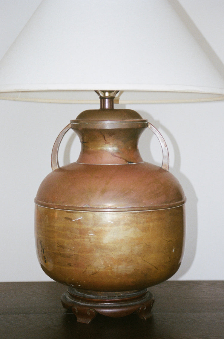 Vintage Canister Lamp