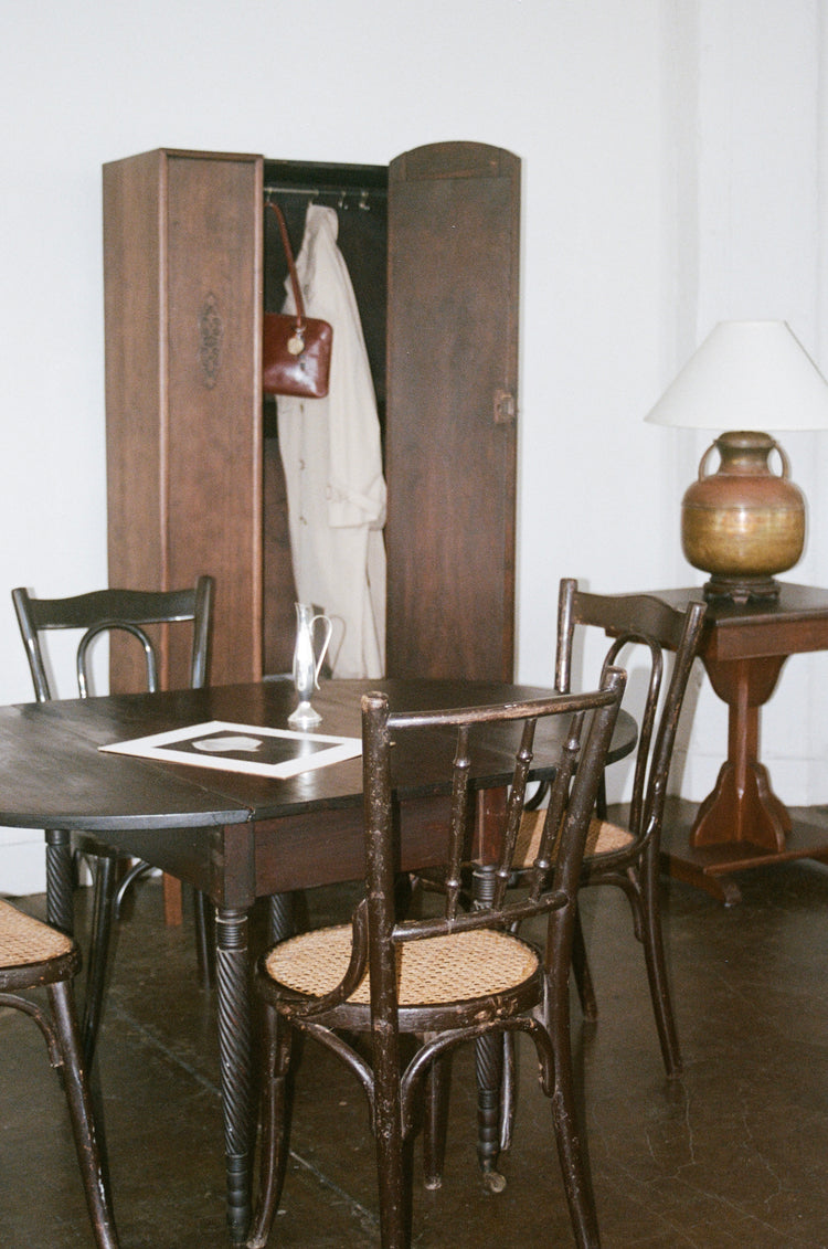 Antique Tilt Top Wood Table