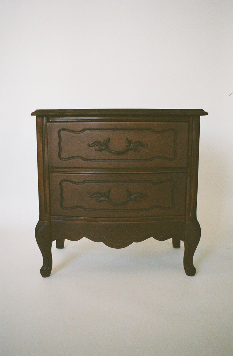 Pair of Vintage Two-Drawer Nightstands