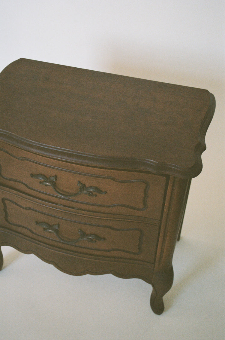 Pair of Vintage Two-Drawer Nightstands