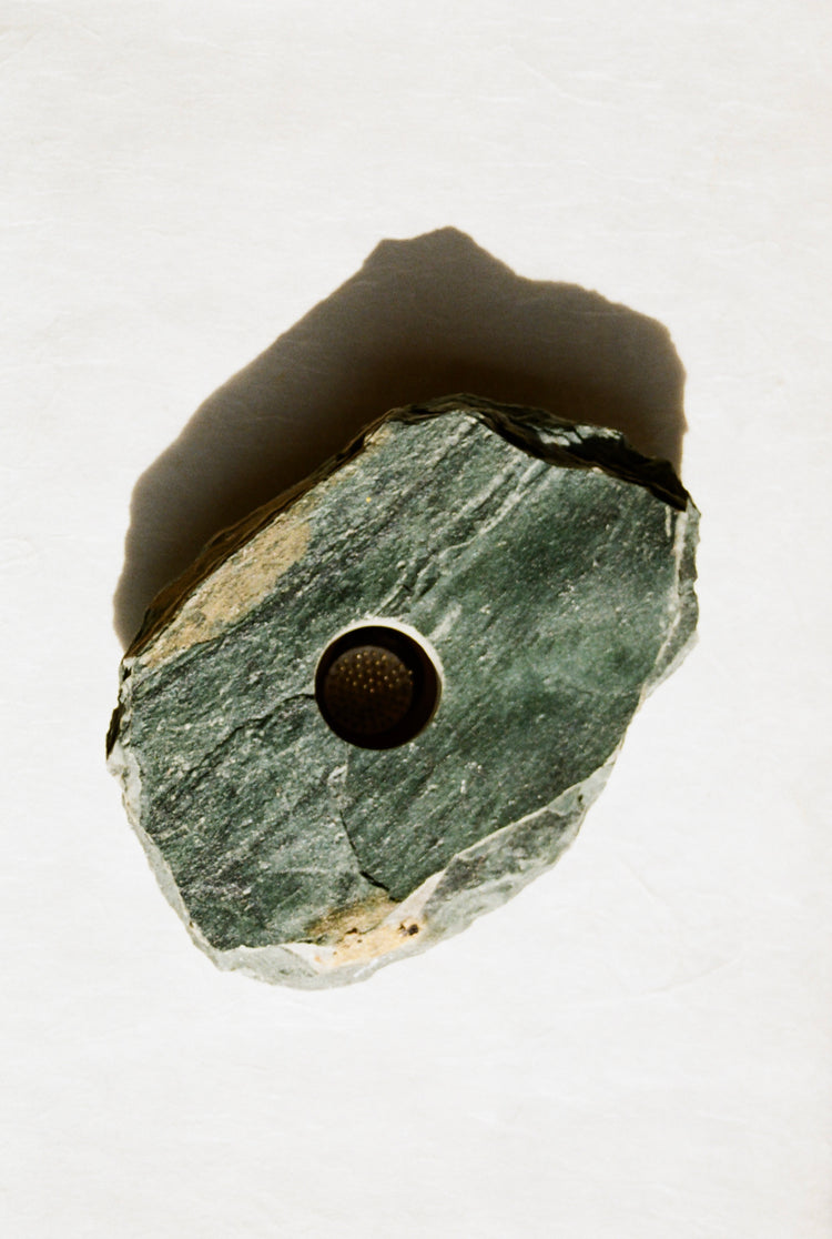 Natural Stone Ikebana Vase