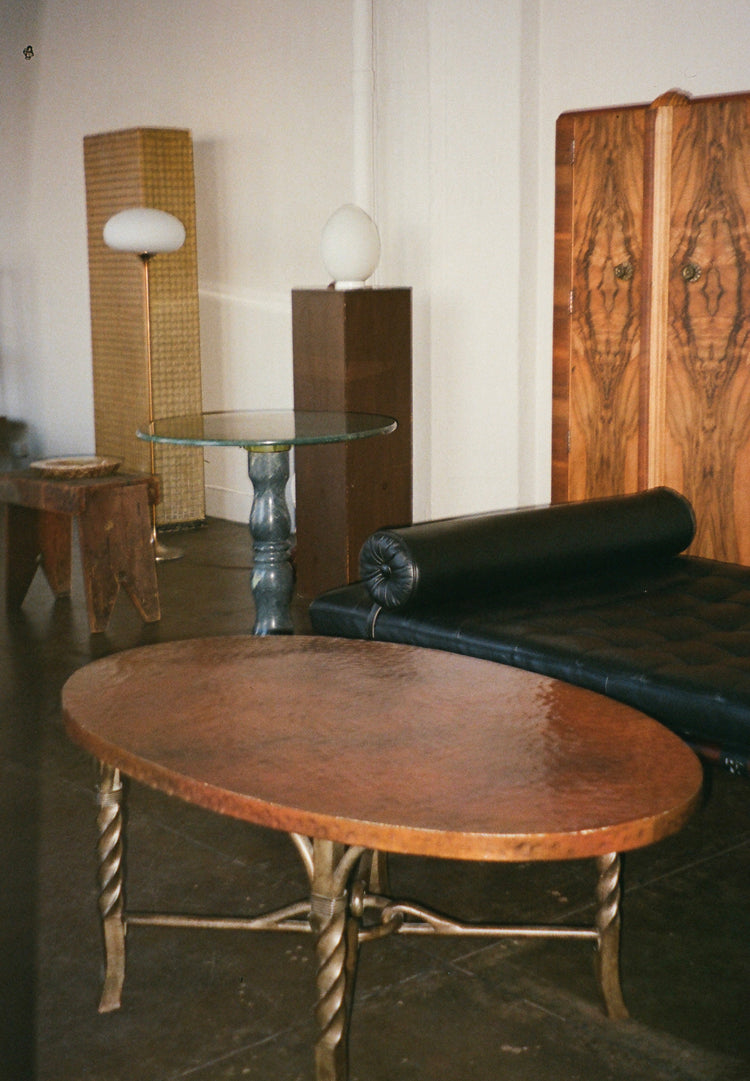 Hammered Metal Style Coffee Table