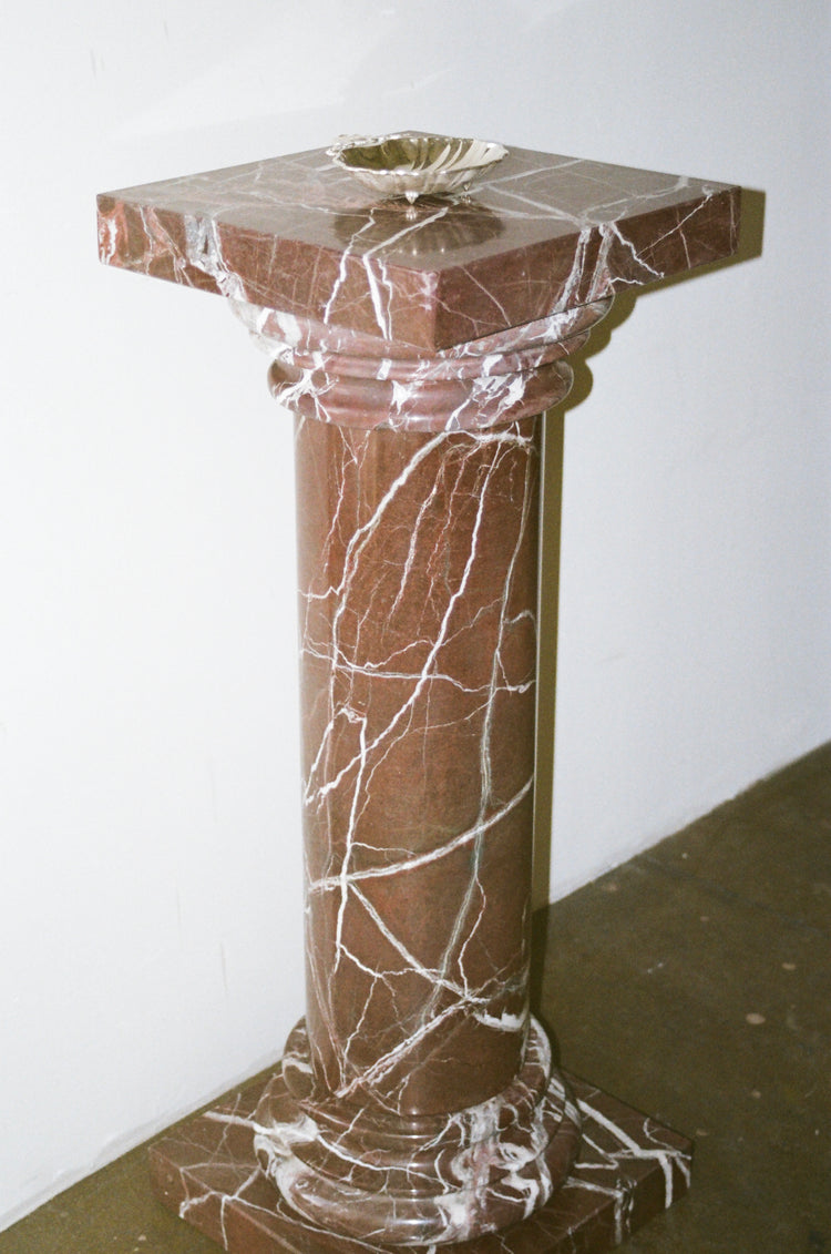 Rosso Levanto Marble Pedestal