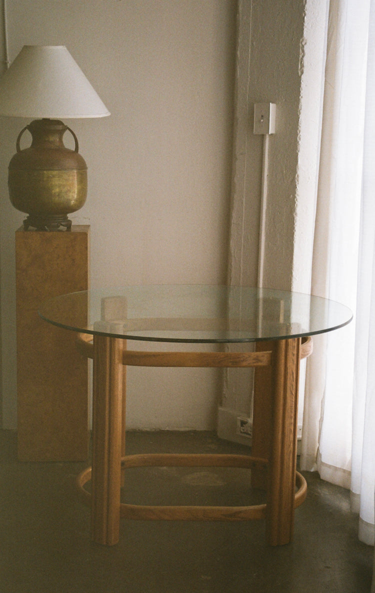 Vintage Bentwood Oak Dining Table