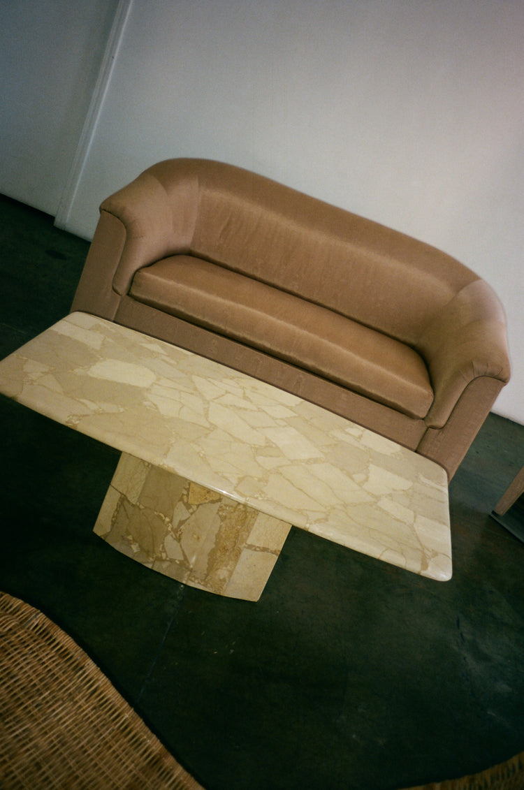 Terrazzo Style Marble Coffee Table 1980s