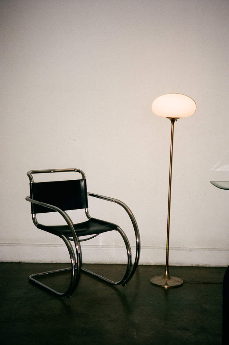 Chrome Cantilever Chair in the Style of Mies Van der Rohe