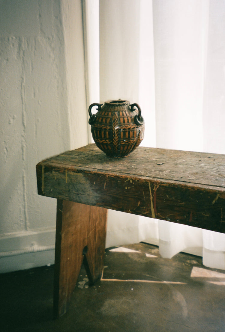 Antique Japanese Woven Basket