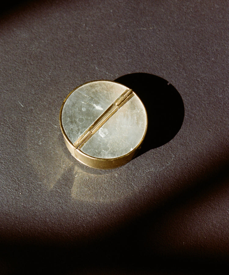 Patinated Capiz Shell Trinket Box