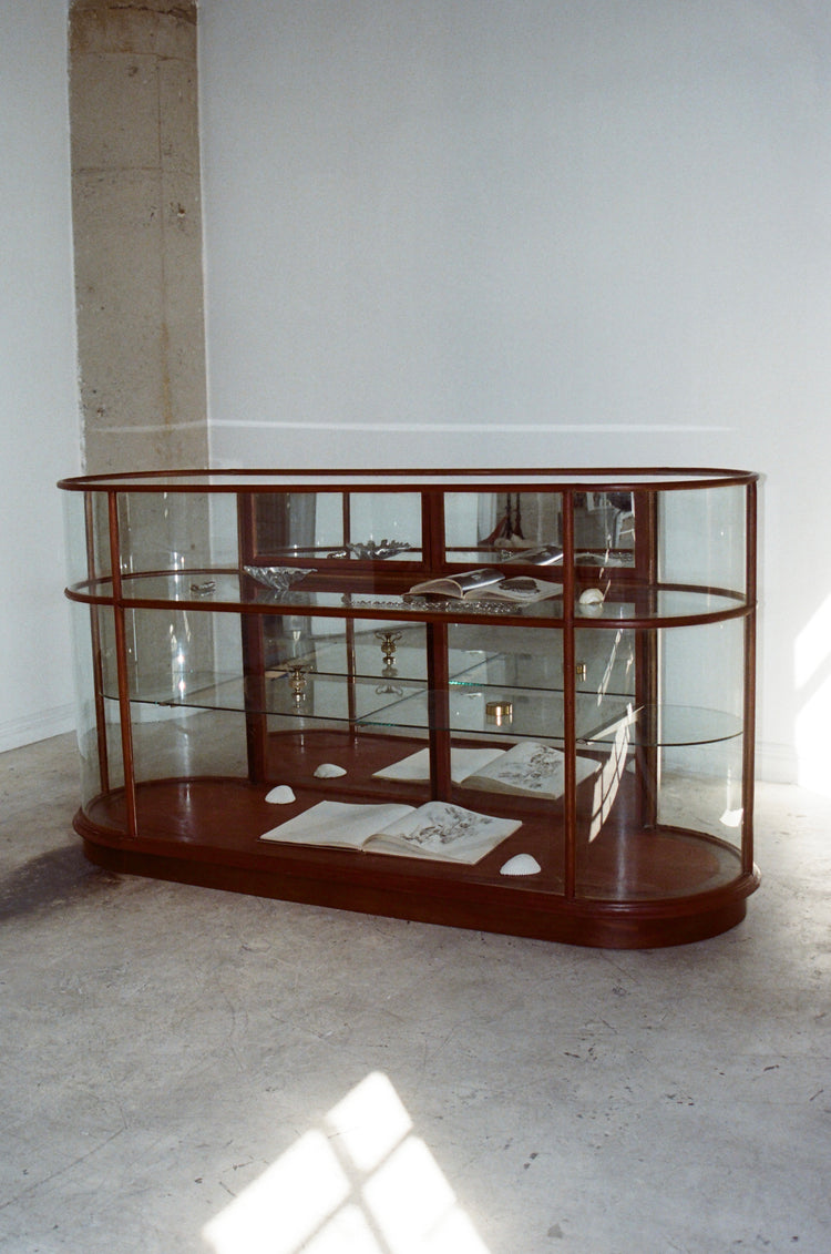 Mid Century Glass Display Cabinet