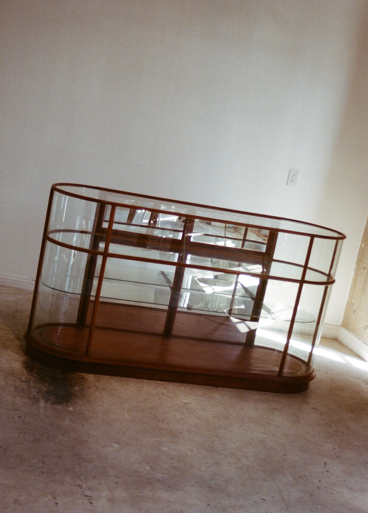 Mid Century Glass Display Cabinet