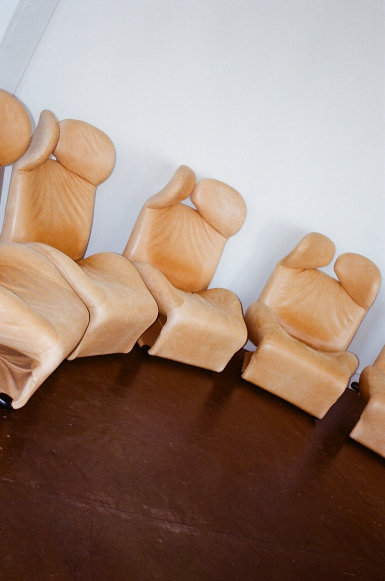 Wink Leather Lounge Chair by Toshiyuki Kita for Cassina