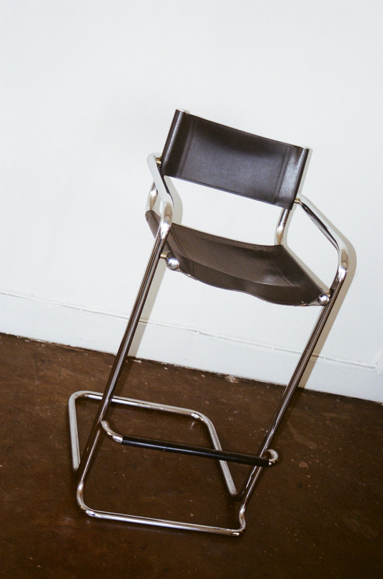 Chrome Barstool in the Style of Mart Stam