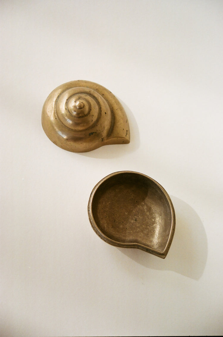 Brass Shell Trinket Box