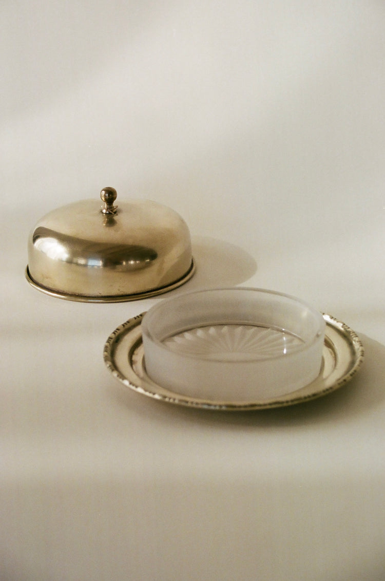 Vintage Covered Butter Dish