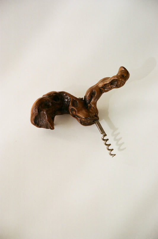 Vintage French Wood Cork Screw