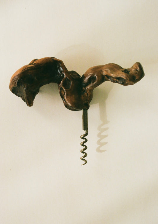 Vintage French Wood Cork Screw