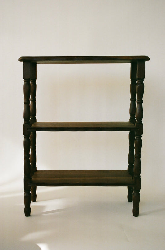 Vintage Three-Tiered Wood Etagere