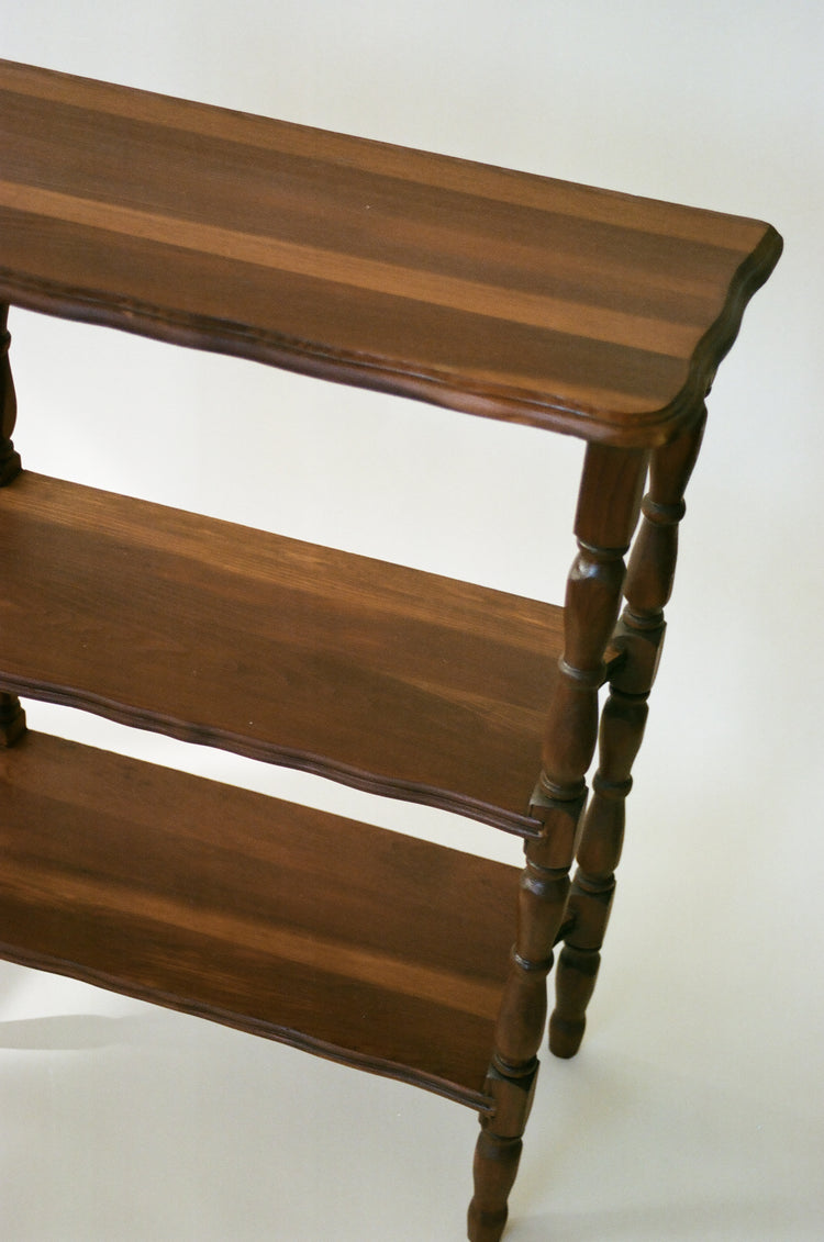 Vintage Three-Tiered Wood Etagere