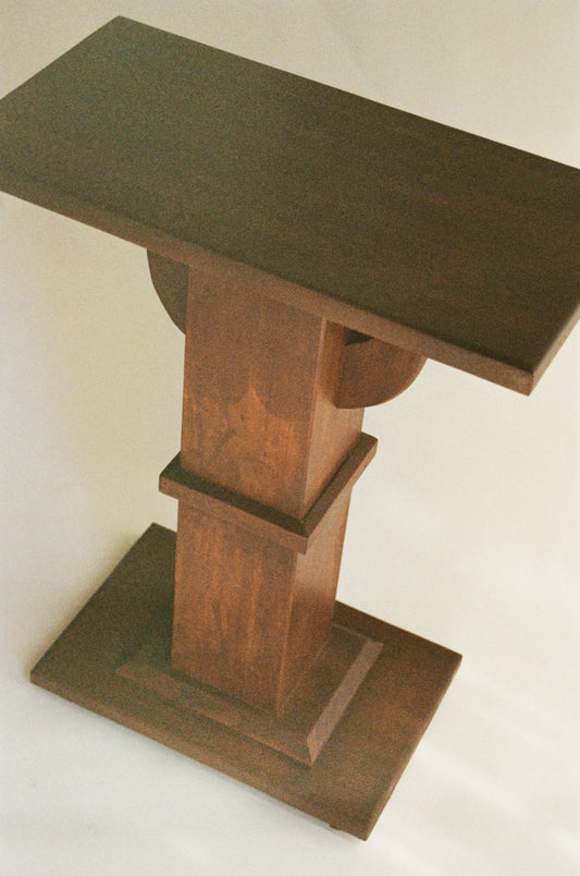 Vintage Sculptural Pedestal Table