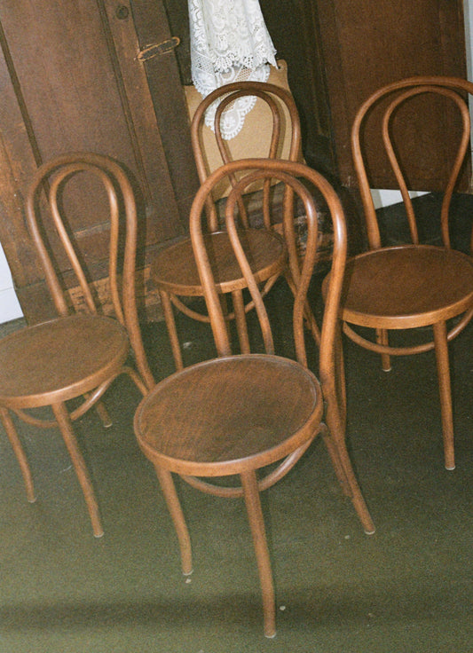 Set of 4 Vintage Bentwood Café Chairs