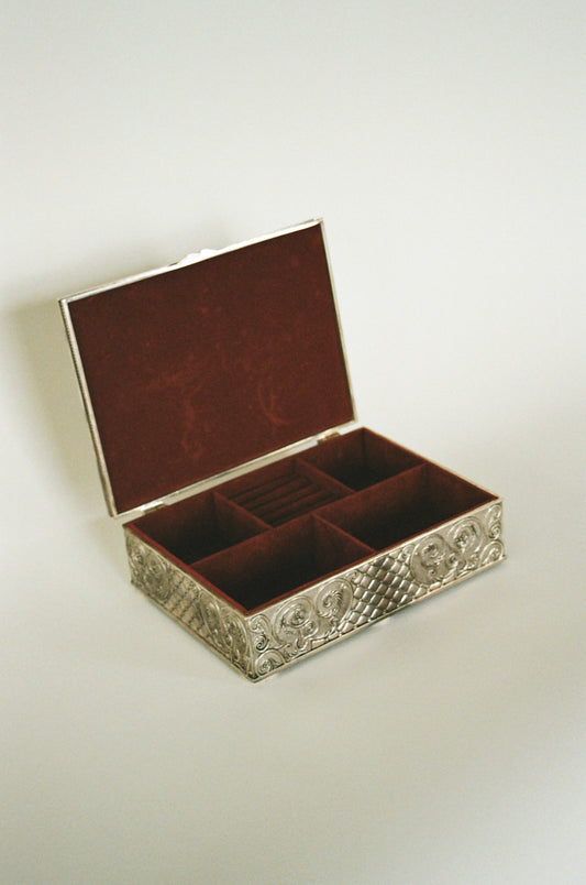 Vintage Silverplate Keepsake Box
