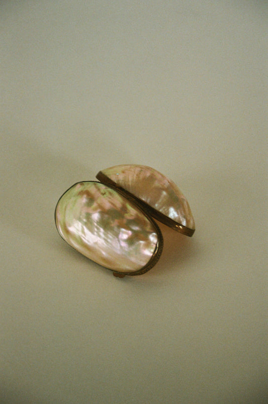 Paris-Sourced Mother of Pearl Shell Ring Box