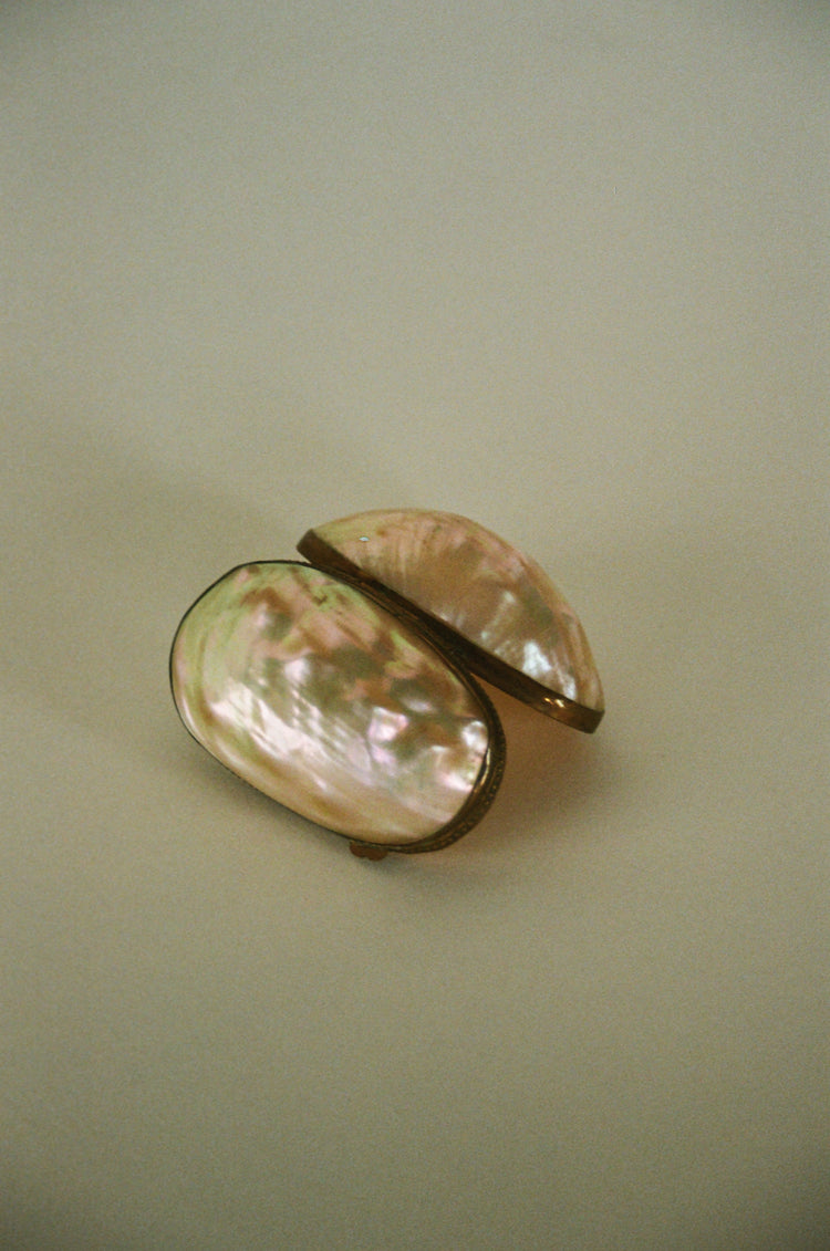 Paris-Sourced Mother of Pearl Shell Ring Box
