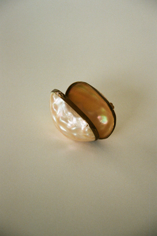 Paris-Sourced Mother of Pearl Shell Ring Box