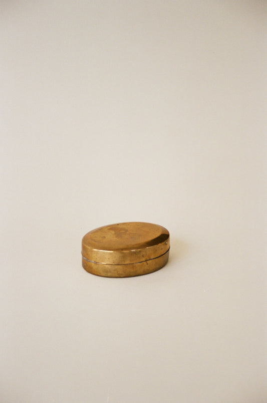 Petite Brass Pillbox