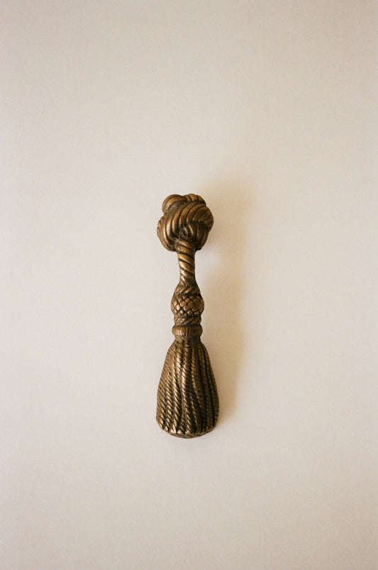 Vintage Brass Rope and Tassel Bottle Opener
