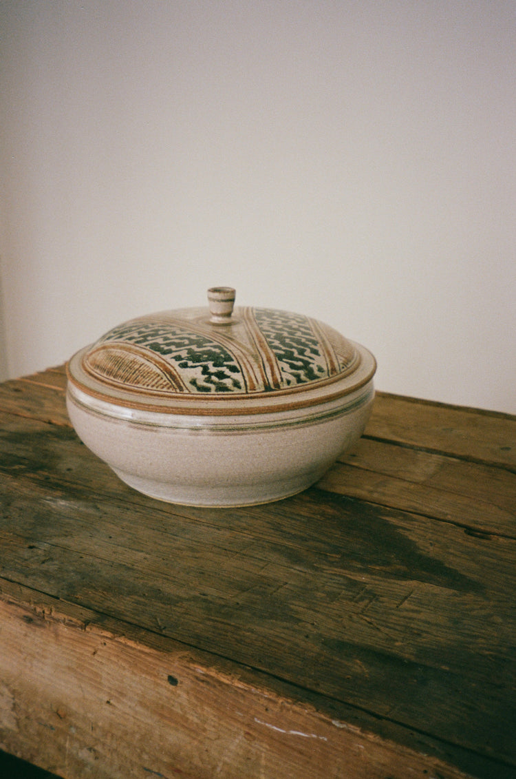 Vintage Lidded Stoneware Pottery