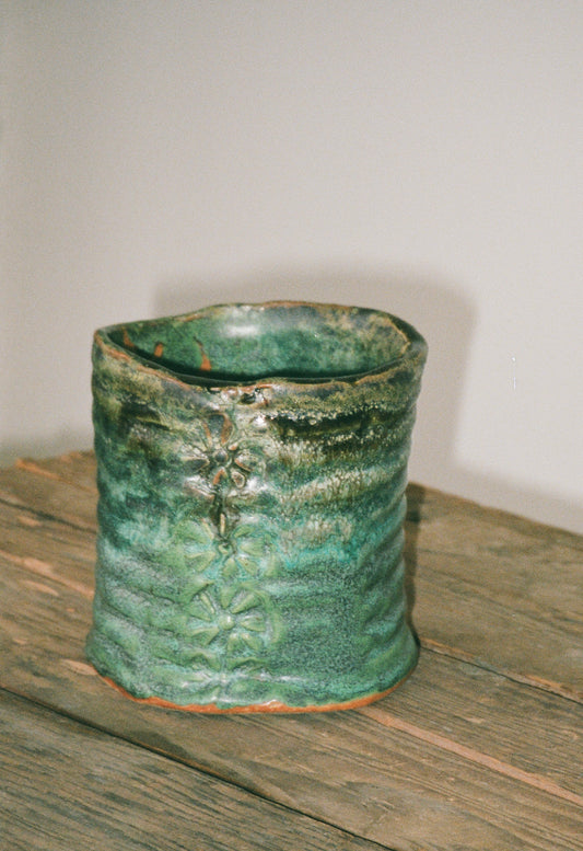 Handmade Stoneware Utensil Holder