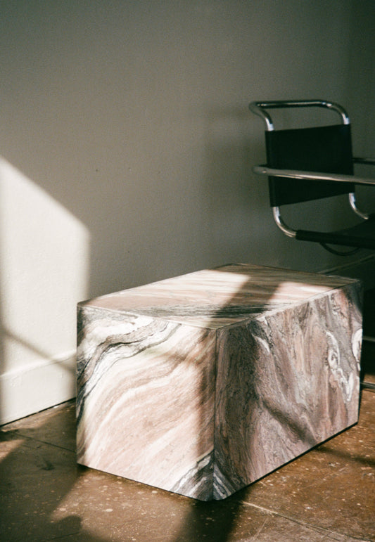 Marble Plinth Coffee or Accent Table