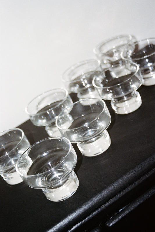 Vintage Base Coup Glasses - Set of 8