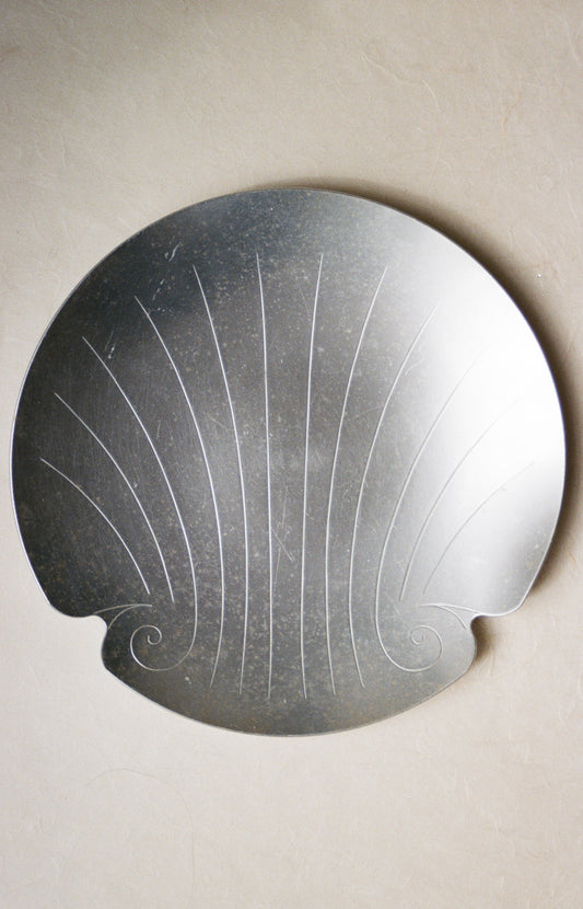 Vintage Aluminum Shell Tray