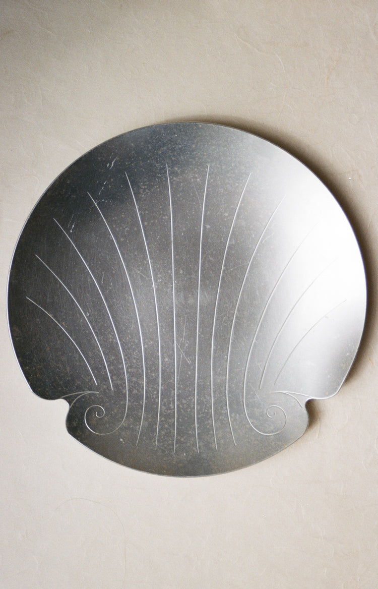 Vintage Aluminum Shell Tray