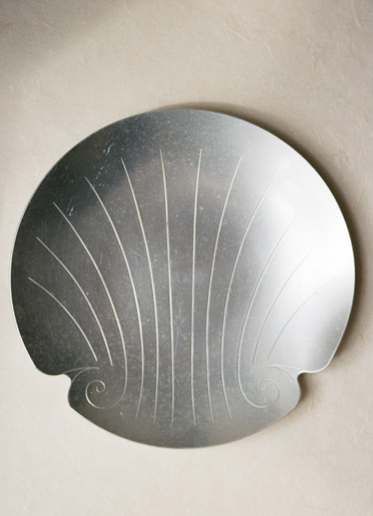 Vintage Aluminum Shell Tray