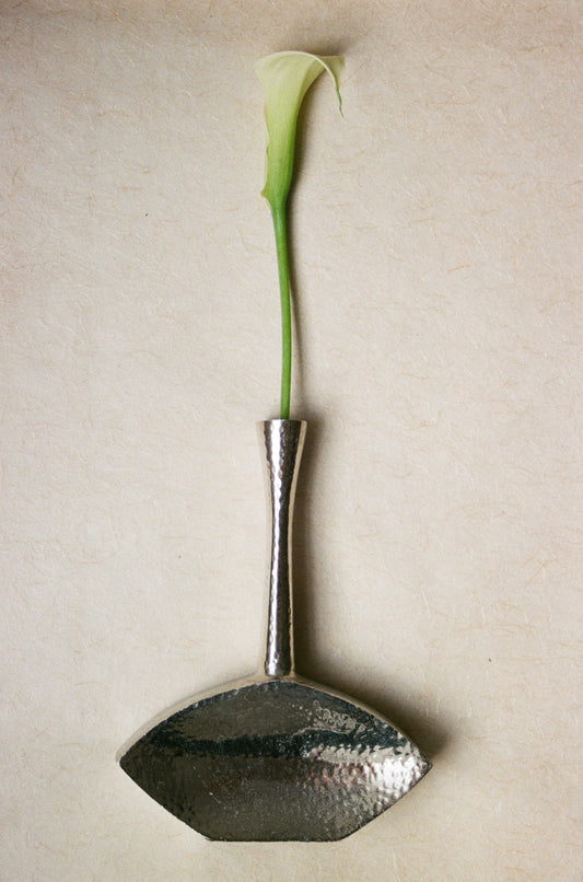 Hammered Metal Bud Vase