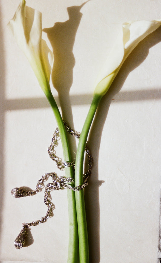Vintage Necklace or Door Charm with Tassels