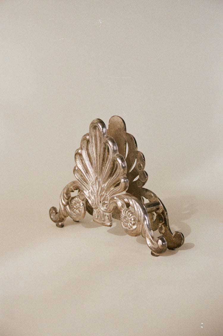 Silver Plated Napkin or Letter Holder