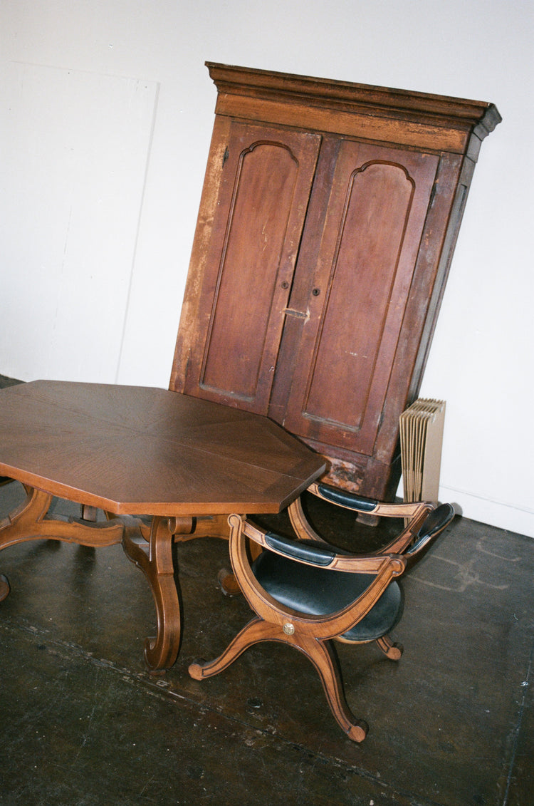 Vintage Walnut Octagonal Dining Table by Drexel