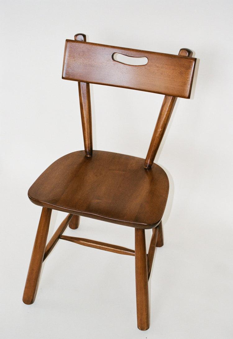 A Set of Two Antique Wood Chairs