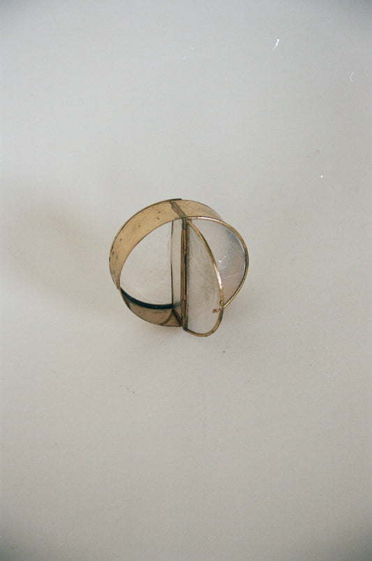 Patinated Capiz Shell Trinket Box