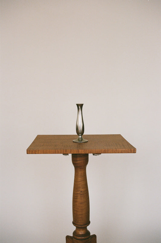 Petite Pewter Vase for a Single Stem