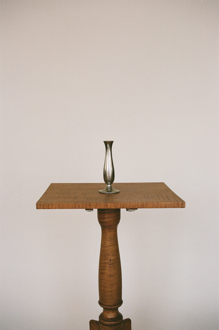 Petite Pewter Vase for a Single Stem