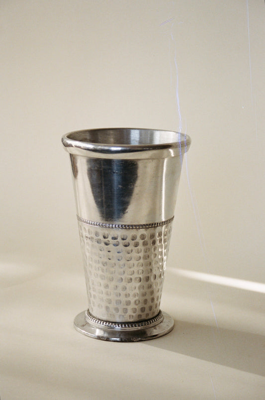 Hammered Metal Vase