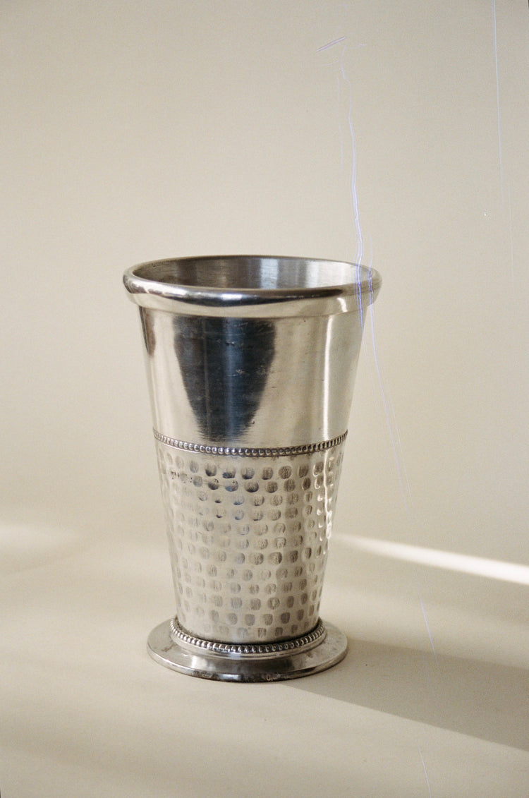 Hammered Metal Vase